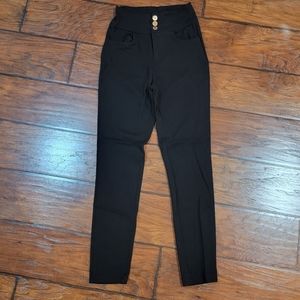 High waisted dress pants. Stretchy.